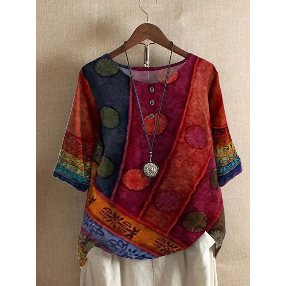 Valarie™ | Bohemian Colorful Top