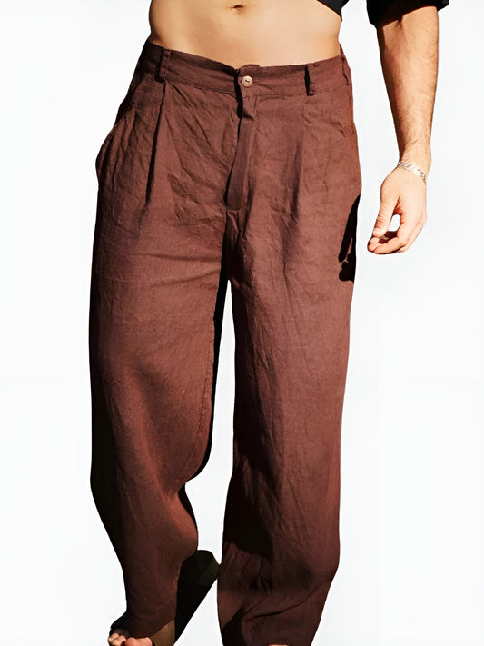 JAMES | WIDE-LEG LINEN TROUSERS