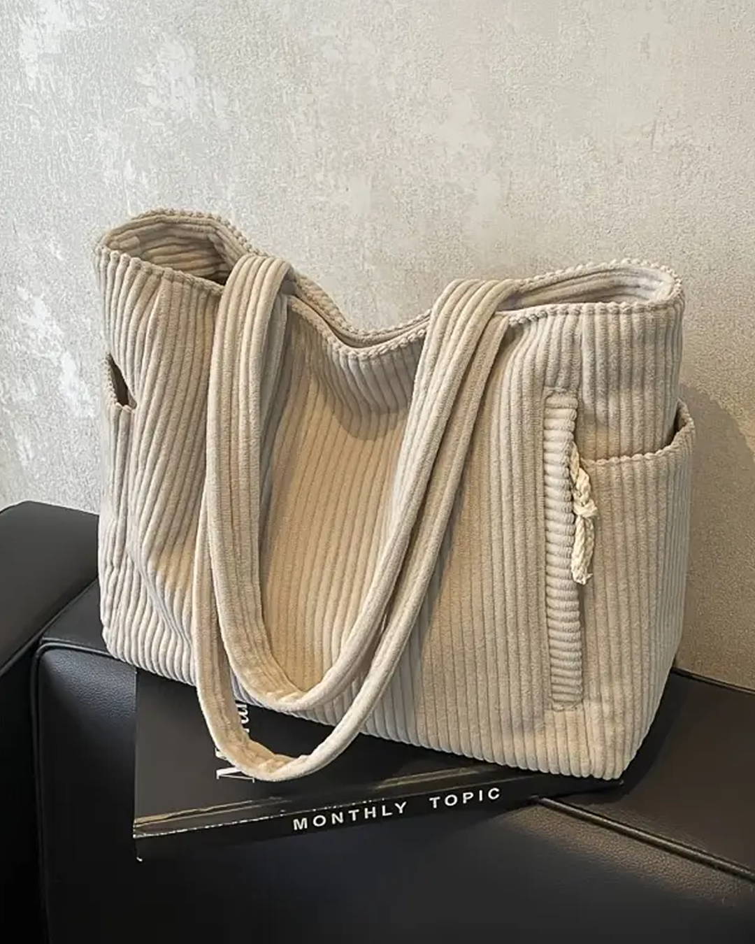 Mathilda™ | Ribbed Tote Bag