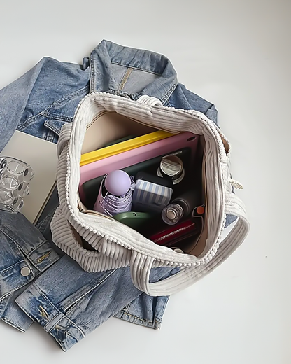Mathilda™ | Ribbed Tote Bag