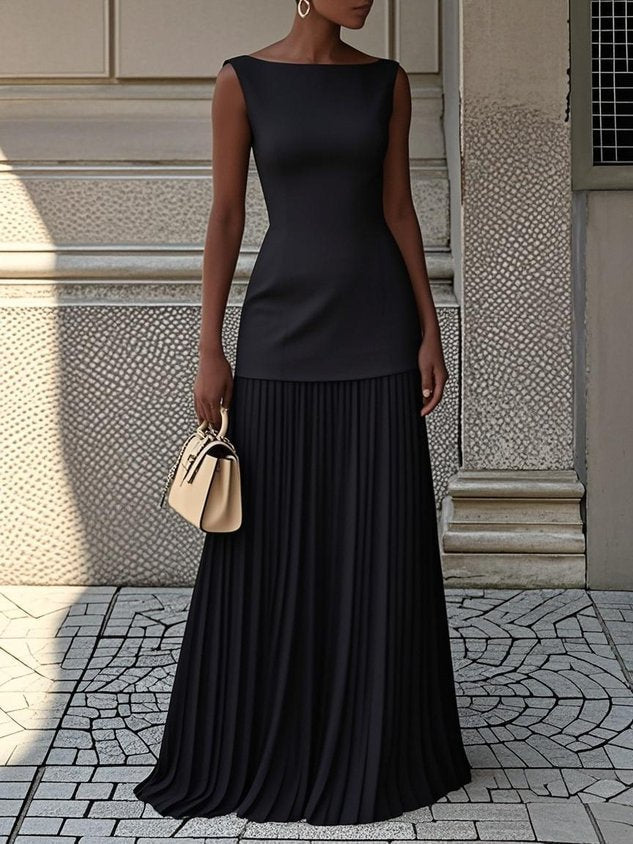 Serena™ | Plissé Maxi Dress
