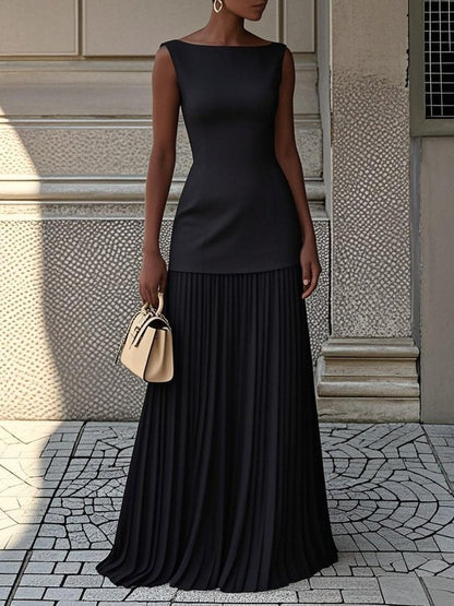 Serena™ | Plissé Maxi Dress