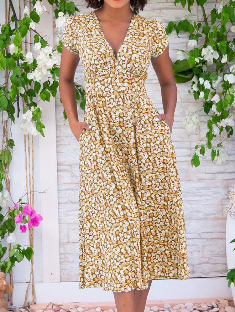 Andrea™ | Breezy Midi Dress with Vintage Charm