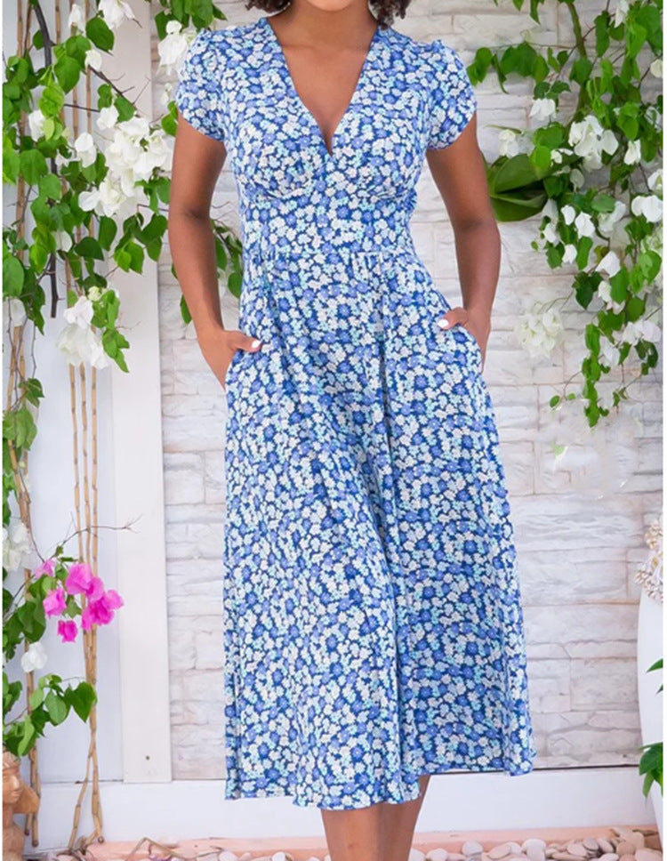 Andrea™ | Breezy Midi Dress with Vintage Charm