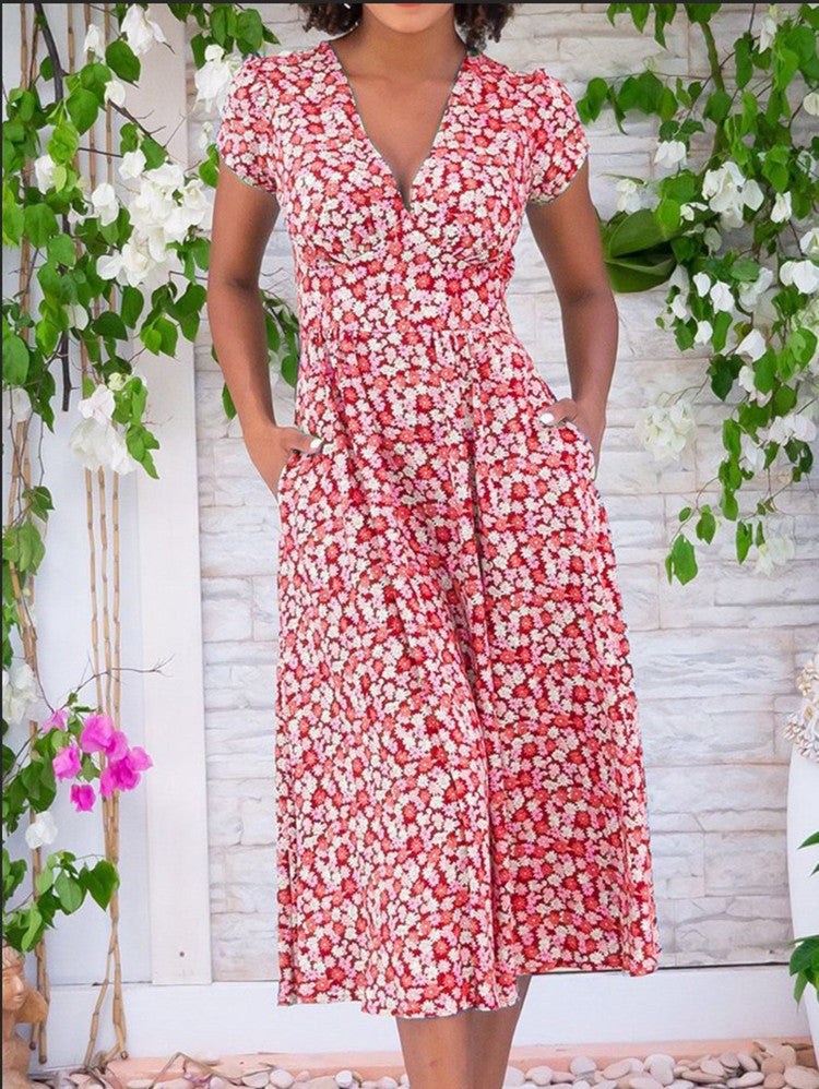 Andrea™ | Breezy Midi Dress with Vintage Charm