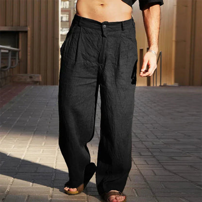 JAMES | WIDE-LEG LINEN TROUSERS