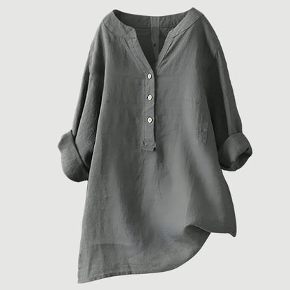 Lena™ | Linen Blouse