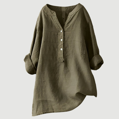 Lena™ | Linen Blouse
